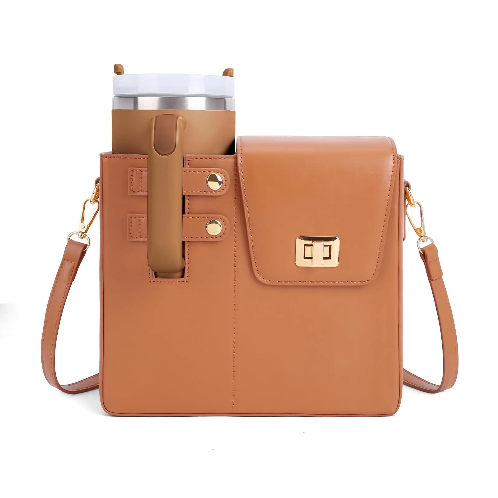 

Сумка-держатель для чашки с ремешком - портативная сумка для хранения бутылки с водой через плечо для стакана с чашкой Стэнли 40 унций