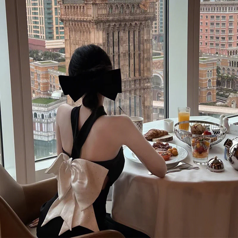 

Ele Knot Neline Dr Sexy High Waist A-Line Skirt Fabric Polyester Blend Svel for Par And Date