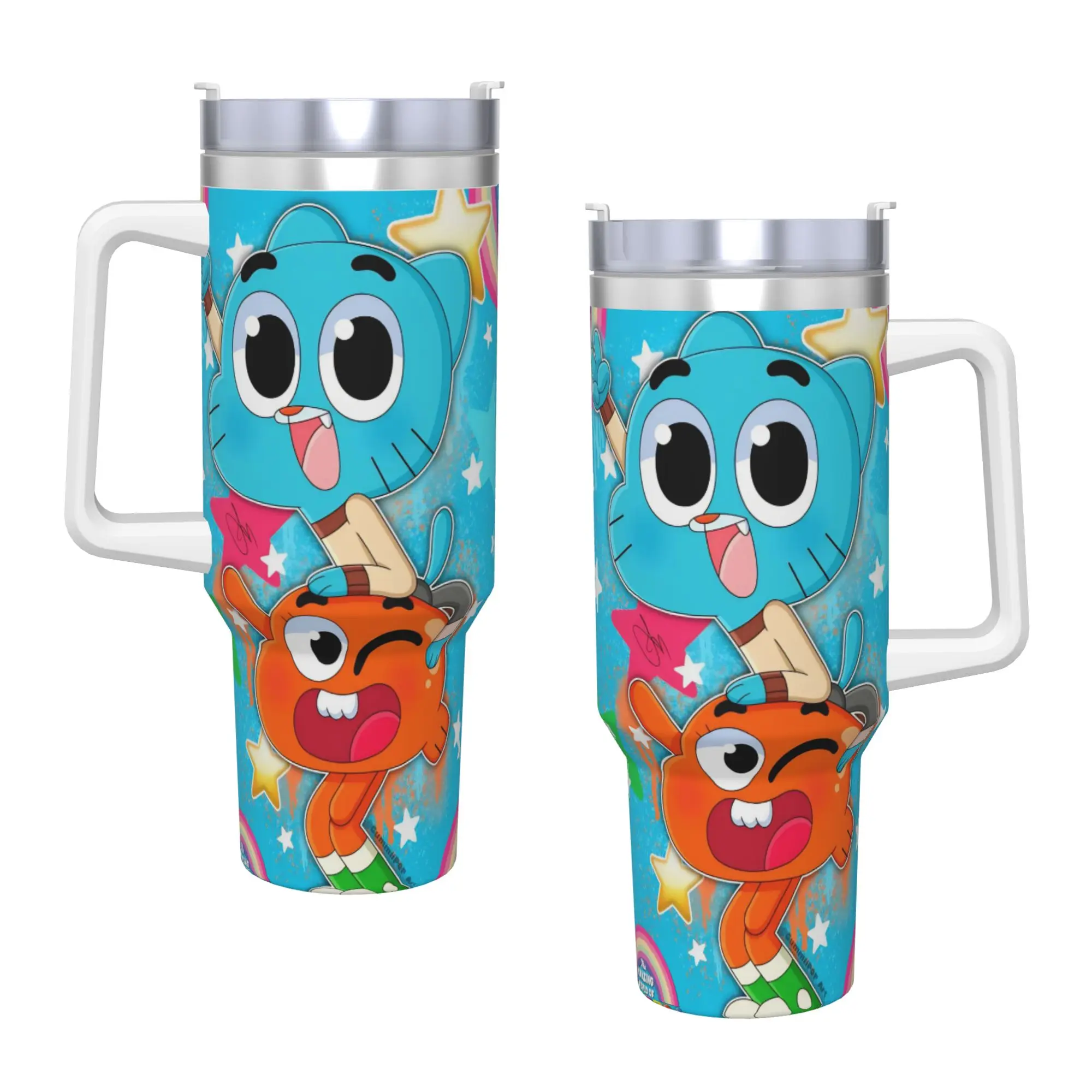 

Кружка-термос из нержавеющей стали «Чудесный странный мир Гамблла» – портативная кружка для горячих напитков, дорожная бутылка для воды