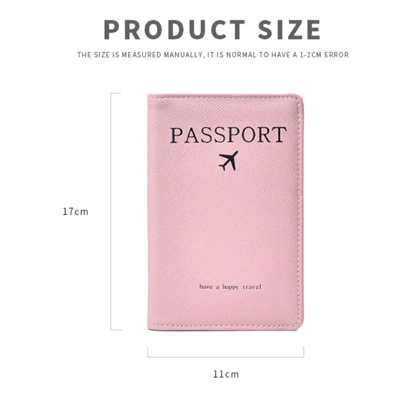 RFID Retro Business Passport Set For Women And Men PU Leather Passport Clip Multi-function Credit Card Holder Travel Accessories