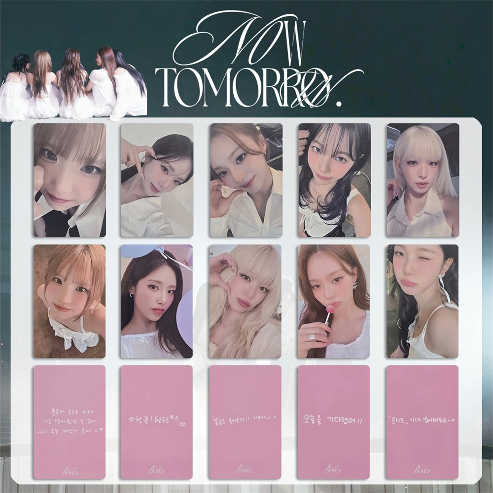 

5 шт. KPOP Fromis_9 Фотокарточки с концерта NOW TOMORROW, двусторонние LOMO-карточки с участниками SaeRom, JiWon, JiHeon, NaGyung, открытки для фанатов, коллекционные