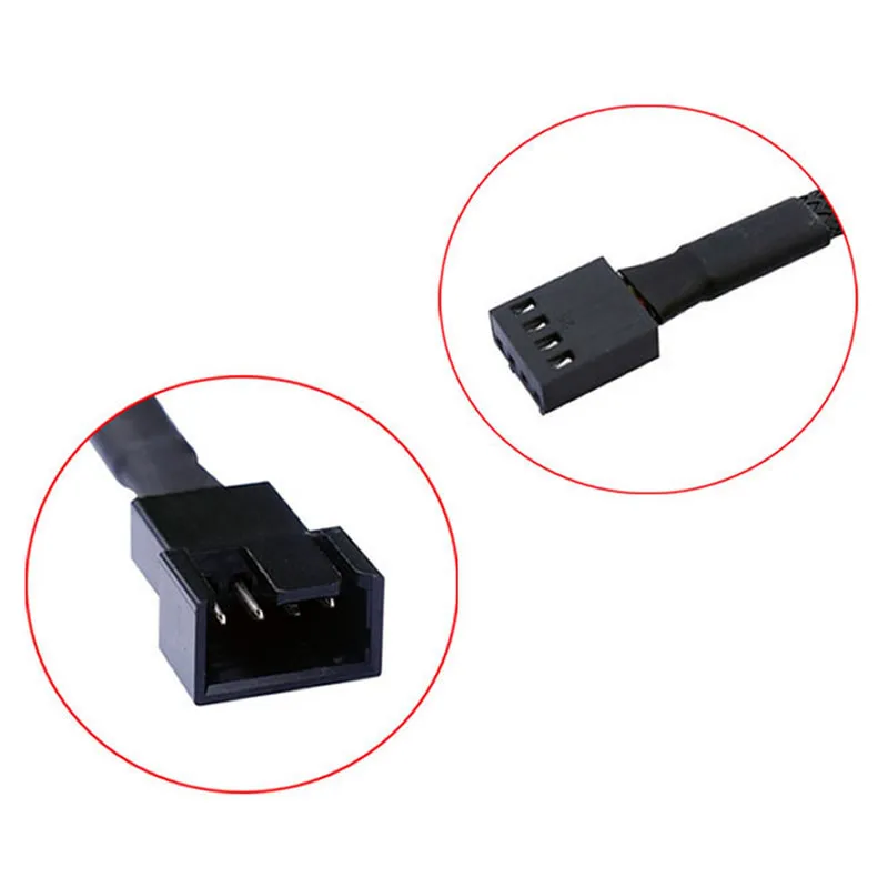 Computer Case PWM Fan Extension Wire 4 Pin Power Cable For CPU Radiator Cooling Connector PC Internal Lead Accessory Cord
