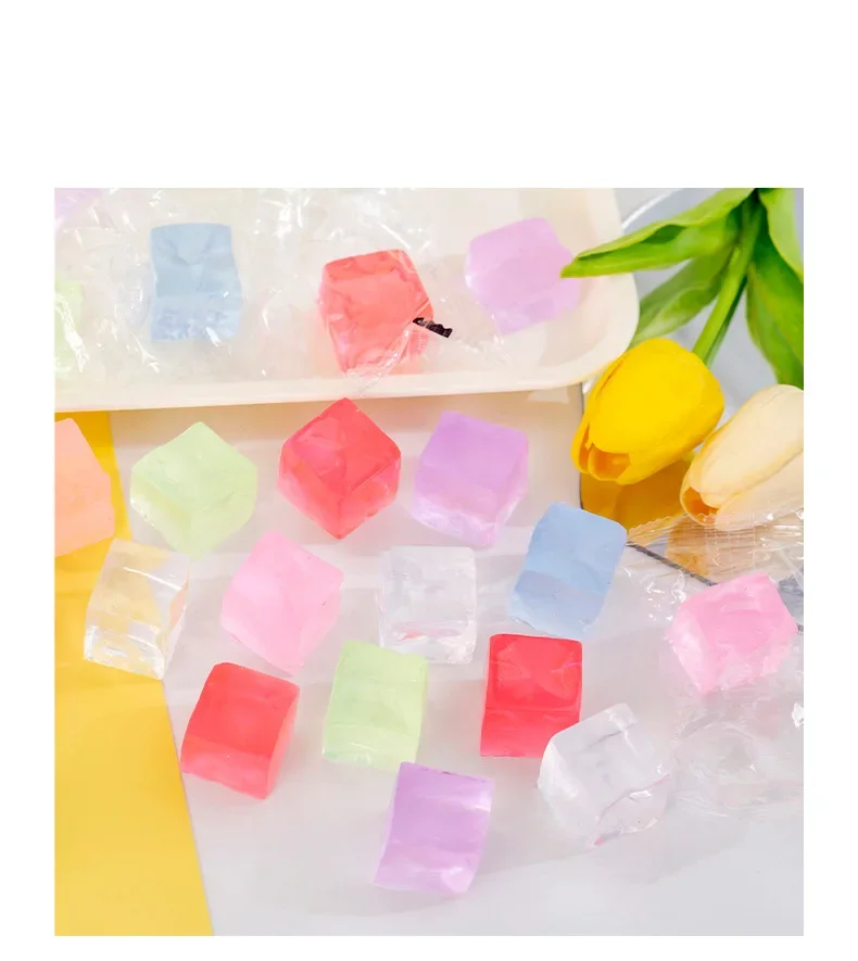 5 pçs simular gelo jogo das crianças espremer brinquedos alívio do estresse brinquedos e ferramentas de alívio do estresse 2.4cm brinquedo de ventilação de geléia