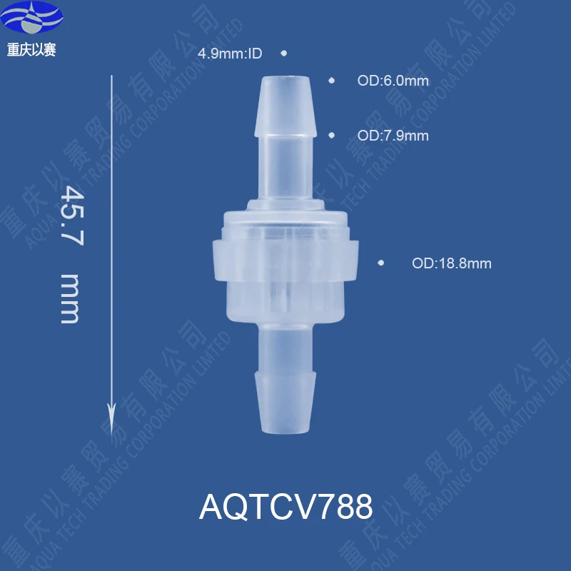 7mmplastic connector	AQTCV788（silicone gasket）