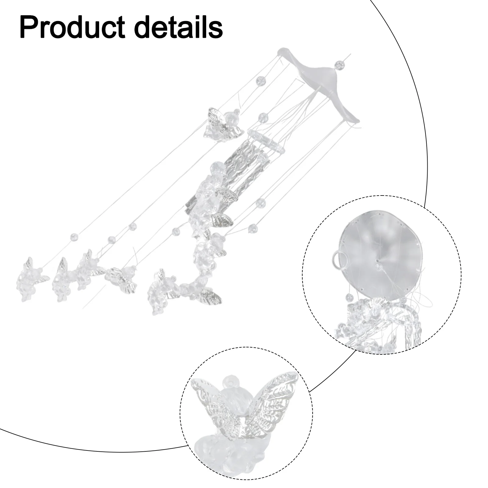 Angel Style Aluminum Tubes Bell Wind Chime for Outdoor and Indoor Use Adding Tranquil Sound to Home and Garden
