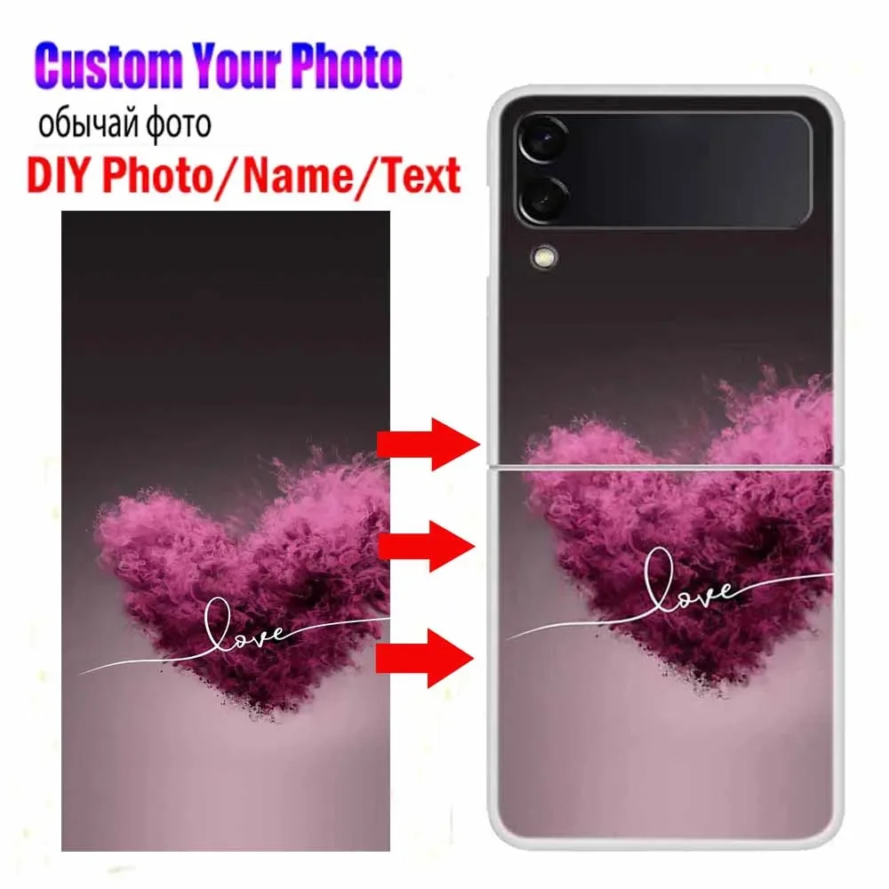 Indywidualne etui na telefon Samsung Galaxy Z Flip 3 4 5 6 DIY Design Photo Picture Cover dla Galaxy Z Flip5 Flip6 Case Hard PC