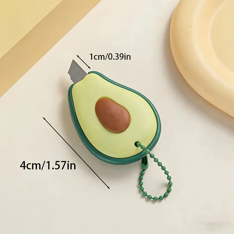 A Cute And Compact Utility Knife, Keychain Knife, Mini Blade,Features a Retractable Safety Design with a Built-In Key Ring