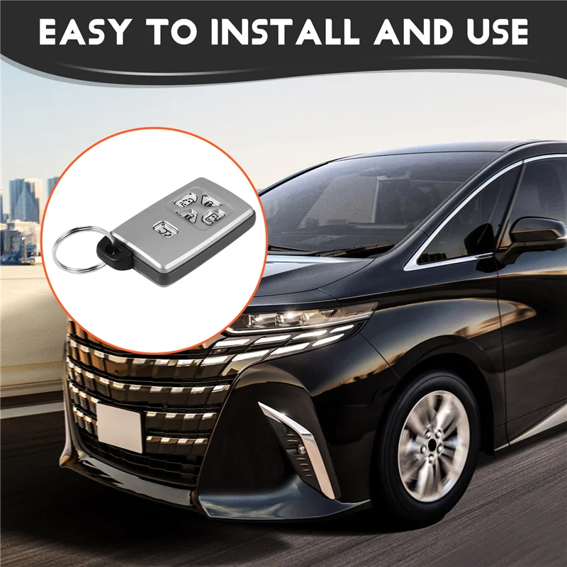 Highly Recommended Car Smart Card Remote Car Key Shell Case Fob For Toyota Alphard Estima Vellfire