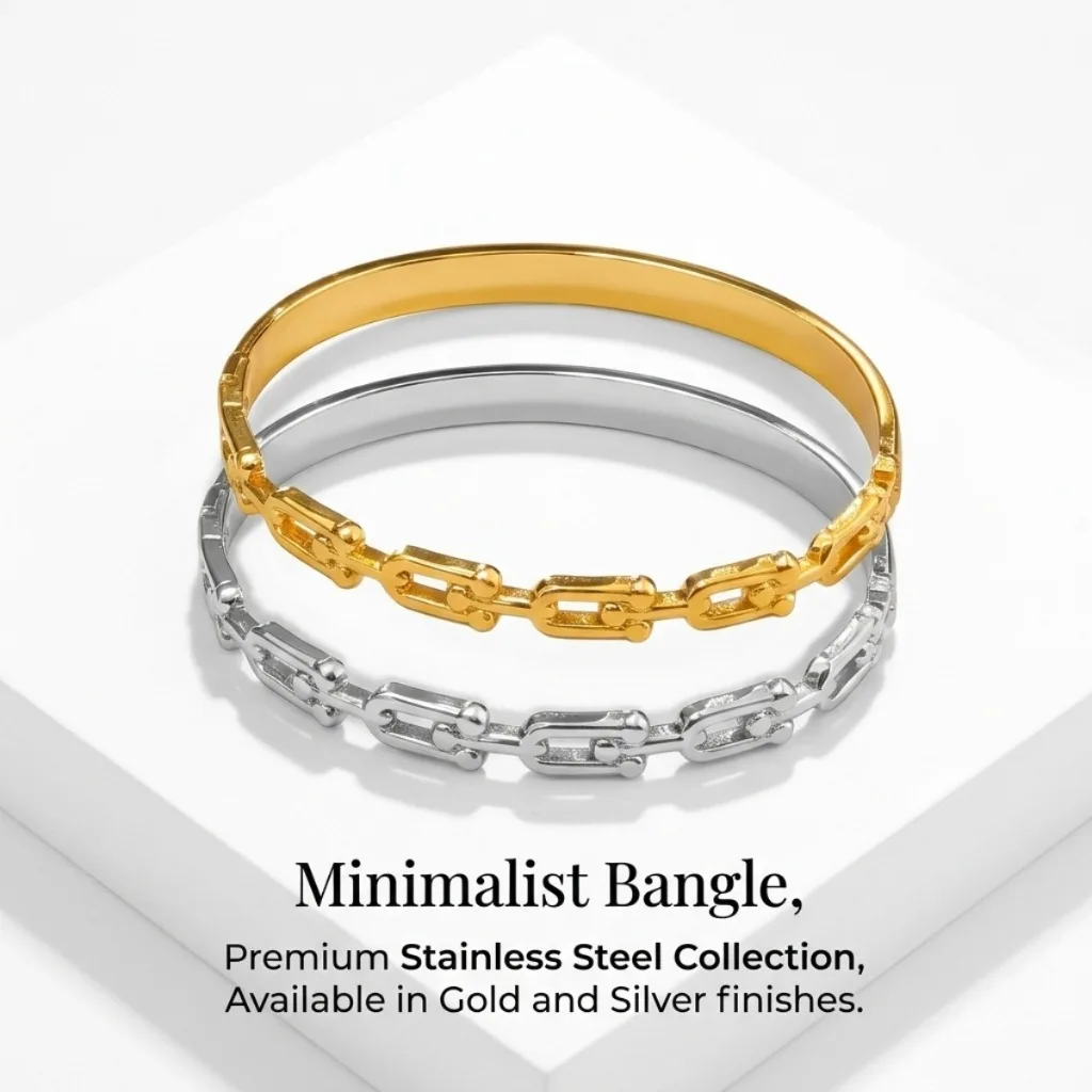 Elegantes Gold-Schnapparmband, Edelstahl-Armreif, Luxuriöser Damenschmuck 60mm Innendurchmesser