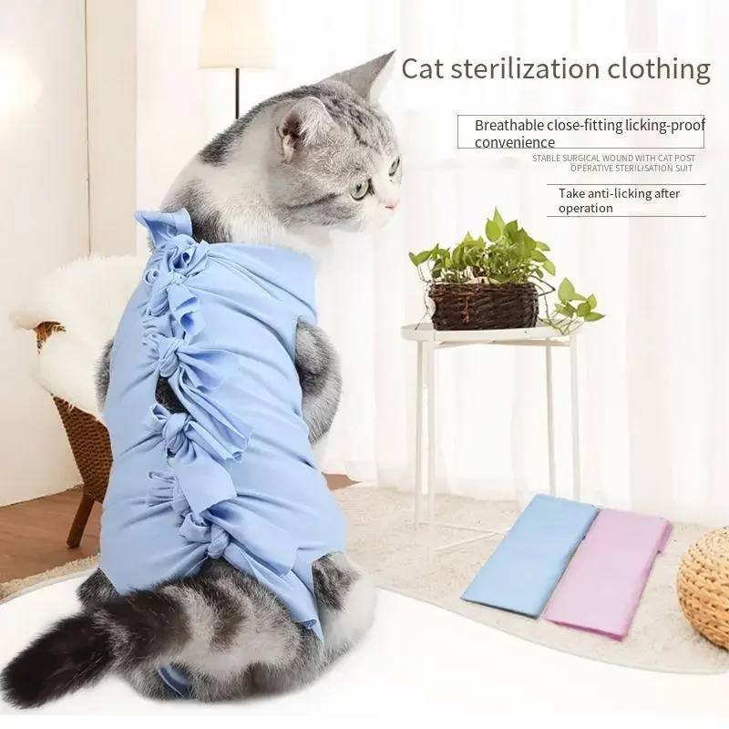 

Cat Postoperative Sterilization Clothes Weaning Anti-licking Isolation Bacteria Breathable Comfortable Physiological Clothing