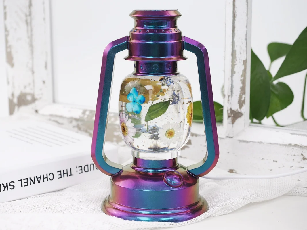 Kerosene Lamp With Handle Desktop Ornament Silicone Mold DIY Retro Camping Lights Night Lights Bedside Lights Epoxy Resin Molds