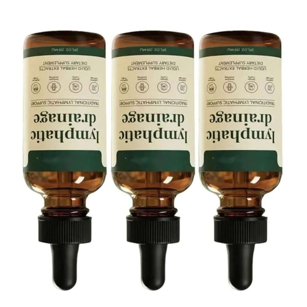Newest Lymphatic Drainage Drops Elimination Swelling Relief Lymph Support Liquid Gentle