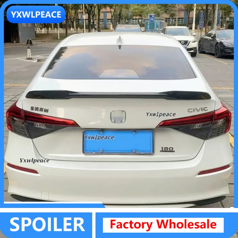 

For Honda Civic 11th Generation 2021 2022 Rear Trunk Spoiler Wing Trim Trunk Lip Car Modification Accessories