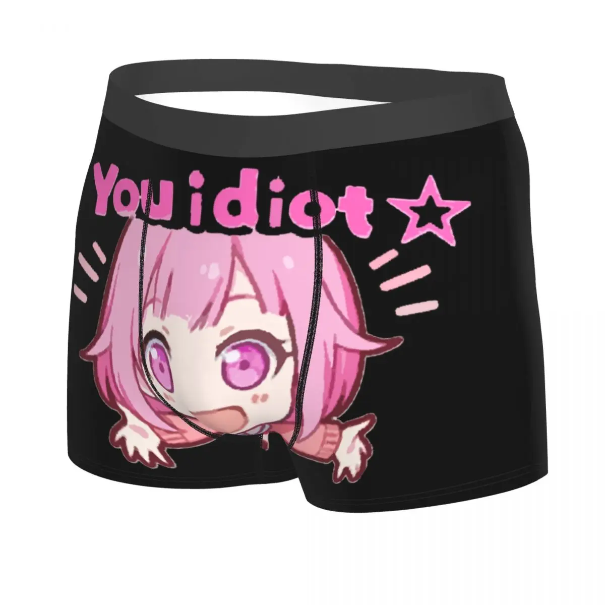 Custom Wonderhoy Emu Otori Anime Boxer Shorts Men 3D Print Male Stretch Underwear Panties Briefs