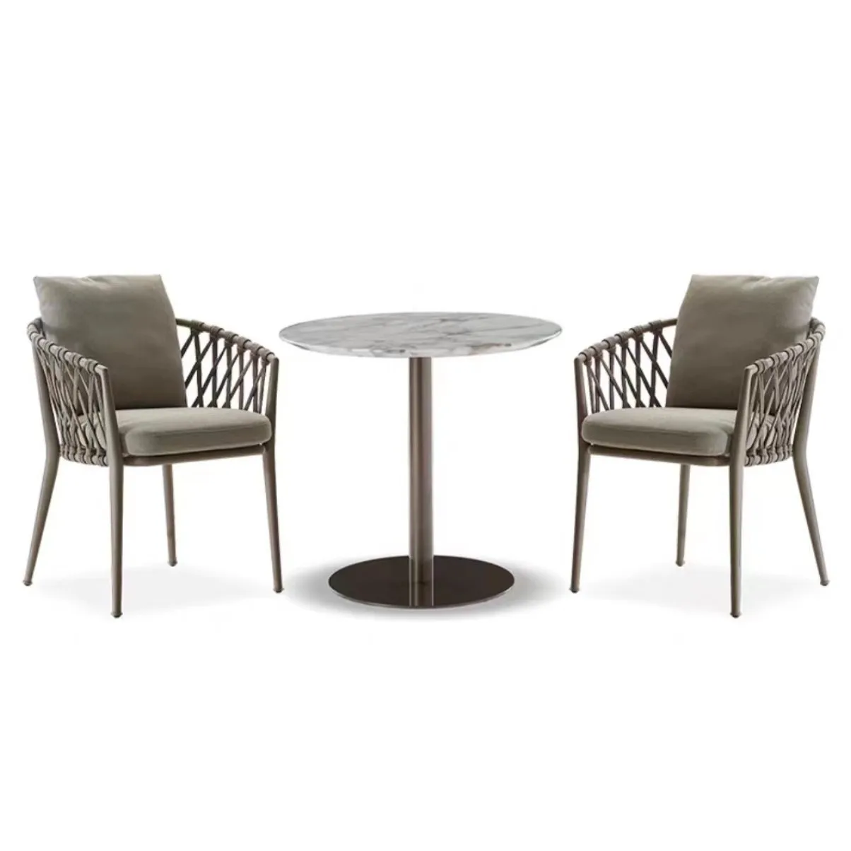 

Nordic outdoor table and chair courtyard outdoor leisure rattan chair