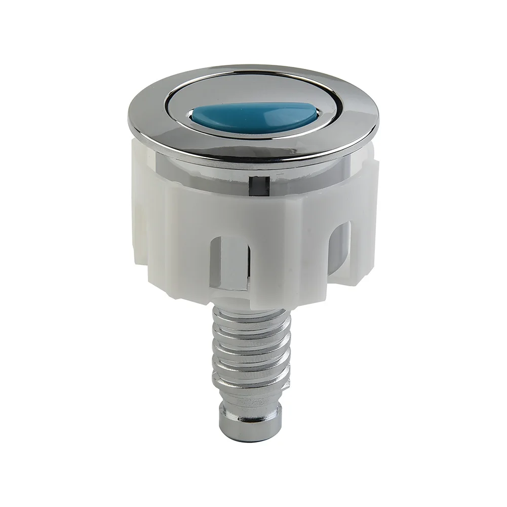 Toilet Push Button Water Saving Chrome For Cistern Tank In-line Side Push Double Drain Valve Toilet Button Toilet Switch