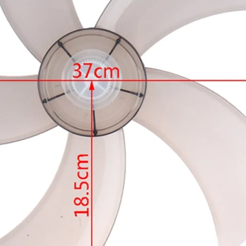 Hot sale 1PC 16 Inch Household Plastic Fan Blade Five Leaves With Nut Cover For Pedestal Fan