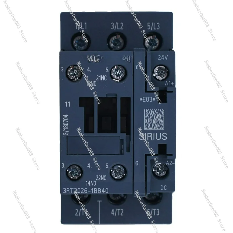 3RT20 Series 3P 38A 18.5kw 1NO+1NC AC/DC Contactor 21-28V 3RT2028-1NB30 95-130V 3RT2028-1NF30 175-280V 3RT2028-1NF30