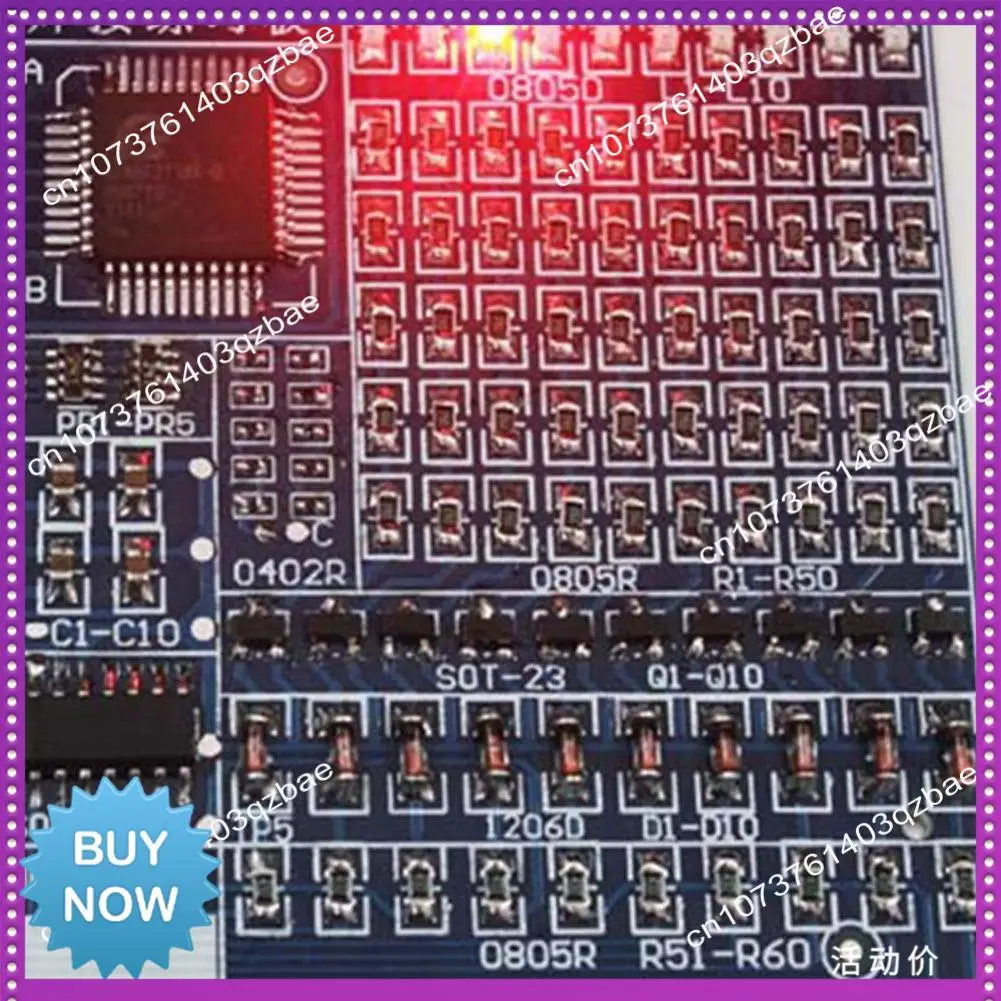 Ltem Papan Latihan Penyolderan Chip Penuh Ltem Papan Latihan Pengelasan Tambalan Penuh Komponen Elektronik Babi Latihan Produksi DIY