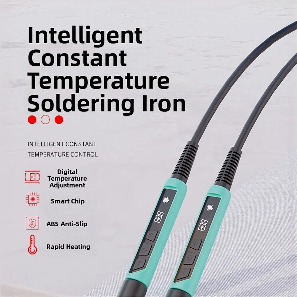 

90W Soldering Iron with Digital Readout and Adjustable Temp 180-500C for Electrical Engineering and Training Use