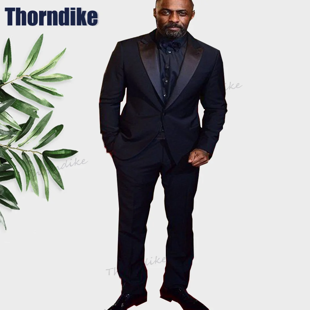 Thorndike Bussiness Men Suits Set Customizable 2Pcs Suit Jacket & Pant for Men Banquet Party Suit Costume Homme Formal Blazer