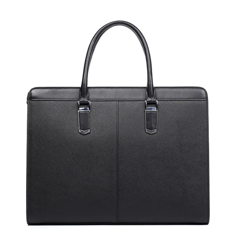 جديد حقيقي حقيبة ساعي الرجال الجلود قفل بكلمة مرور رجال الأعمال حقيبة يد جلد البقر كمبيوتر محمول سعة كبيرة حقيبة حقيبة كروسبودي #6