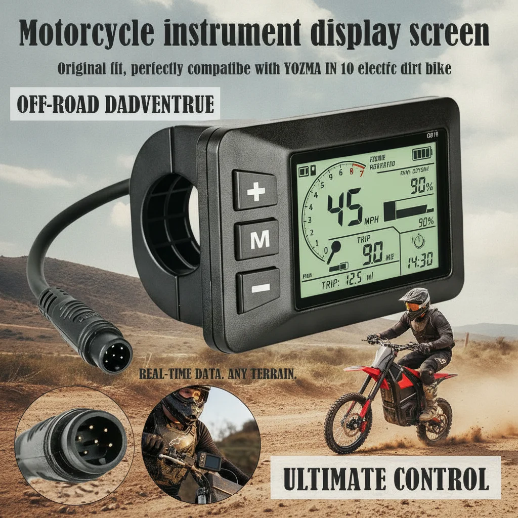For YOZMA in 10 Electric Off-Road Motorcycle Multifunctional Instrument Display Screen Original G518 for Vehicle Accessories