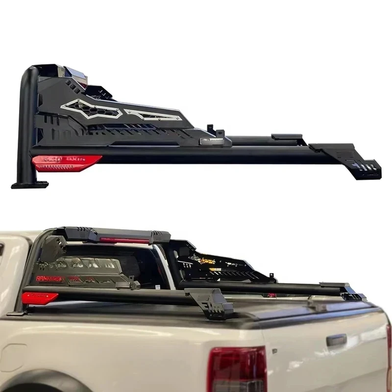 Pick Up Steel Ranger Hilux Rocco Vigo Np300 Dmax 4X4 Sport Roll Rear Bar