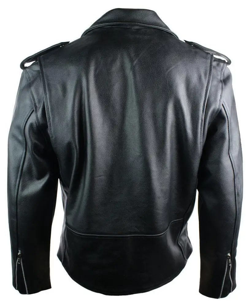 2024   Men PU Leather Jacket Motorcycle Fashion Slim Fit Leather Coat men jacket