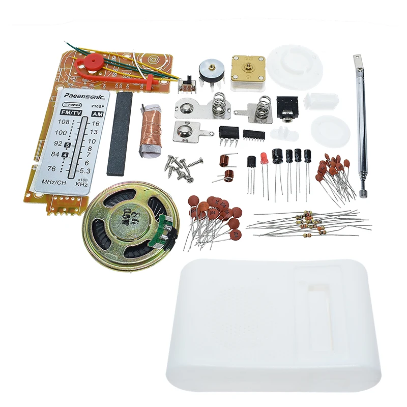 CF210SP AM/FM Stereo Radio Kit DIY Elektronik Merakit Set Kit Untuk Pelajar Juli DropShip DIY laboratorium