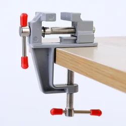 Mini Bench Vise Muliti-Funcational 3.5MM Aluminum Miniature Small Jewelers Hobby Clamp On Table Flat Pliers Tool Vice