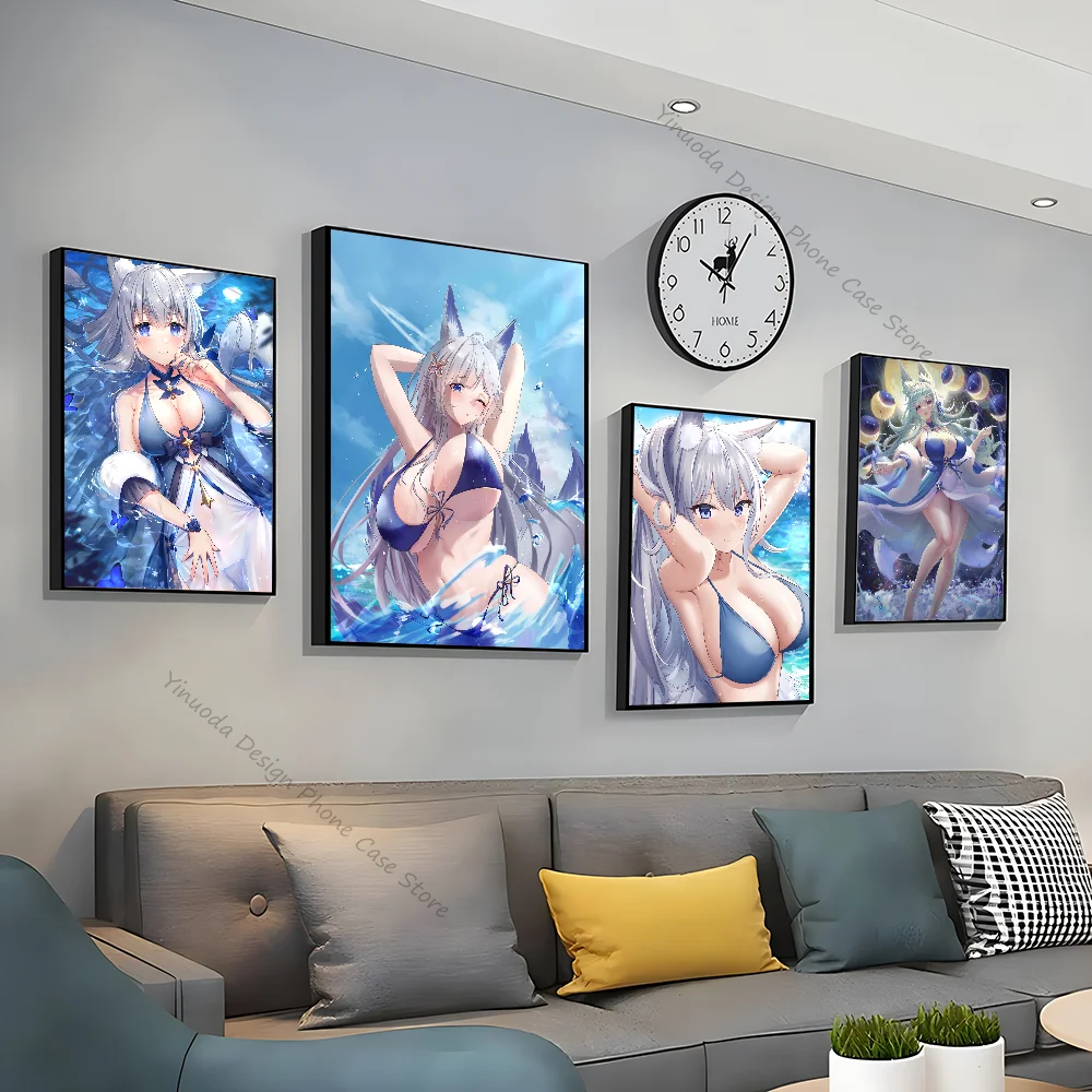 1pc Game Azur Lane Shinano Poster Good Quality Prints And Posters Vintage Room Home Bar Cafe Decor Aesthetic Art Wall Painting