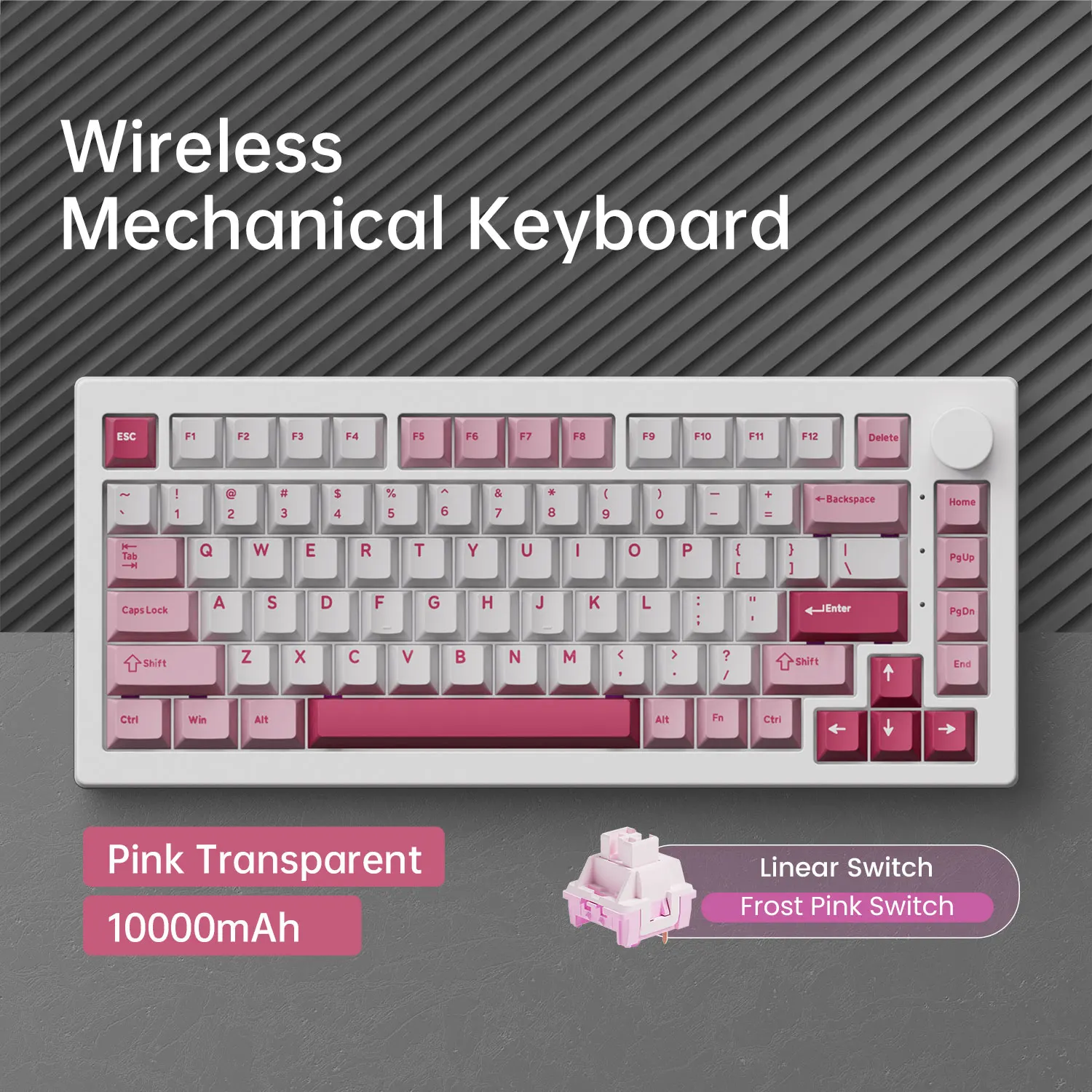 Akko 5075 V3 75% mechanisch toetsenbord 8000/10000 mAh 2,4 GHz Draadloos/bekabeld Type-C/BT 5.0 Hot Swap RGB-pakking voor gaming typen