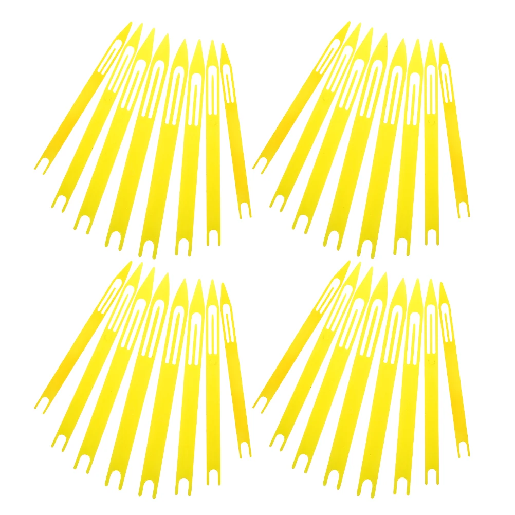 

40 Pcs Plastic Net Mending Shuttles Fishing Net Repair Tools Weaving Needles Lace Kits for Making Nets Efficiently Fixes Holes