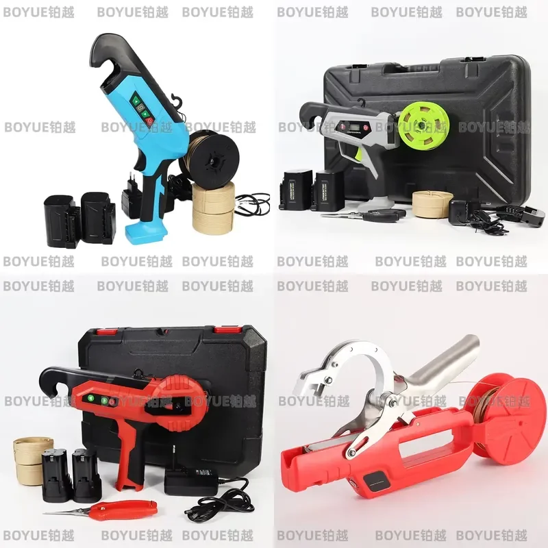 Electric Twist Tie Machine Handheld Kraft Paper Band Clipper for Vineyard Plant Tying Bundling Garden Tool Automatic Wrapper