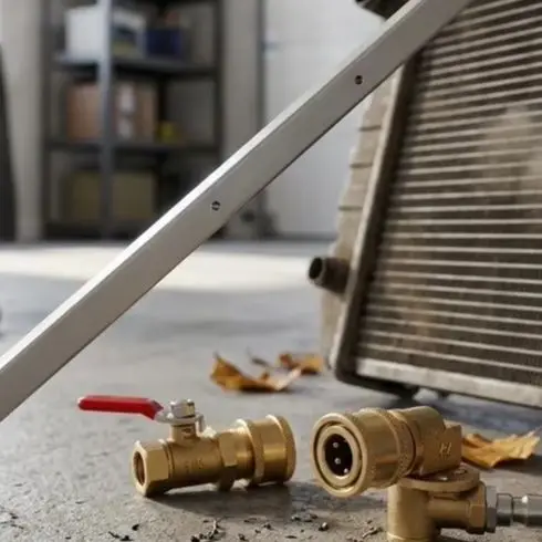 24inch Radiator Cleaning Wand Designed for Tight Space with 5mm Ultra Thin Profile and Four Even Spray Nozzles