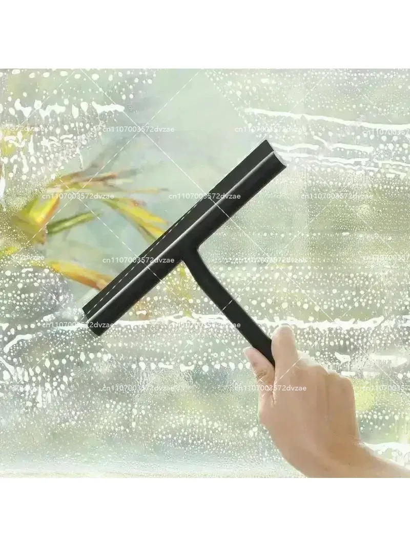 Widely Used Silicone Shower Squeegee Scraper Plastic Cleaning Glass Clean Scraper White Black Washing Wiper Household