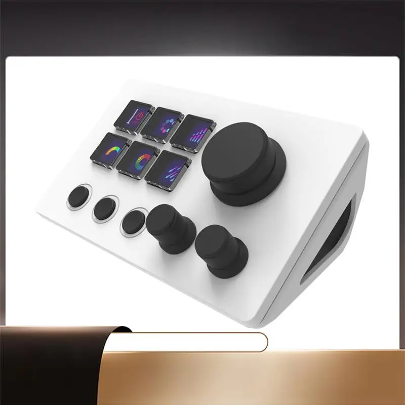 

X64A-For Streamdeck Virtual Keyboard LCD 6-Key Controller For Live Content Creation, Customizable Buttons For Windows/Android/IO