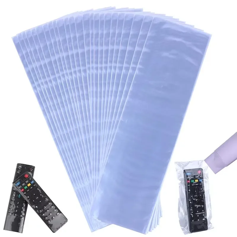 30-150pcs transparent shrink film bag anti-dust protective case cover for TV air conditioner remote control shrink plastic