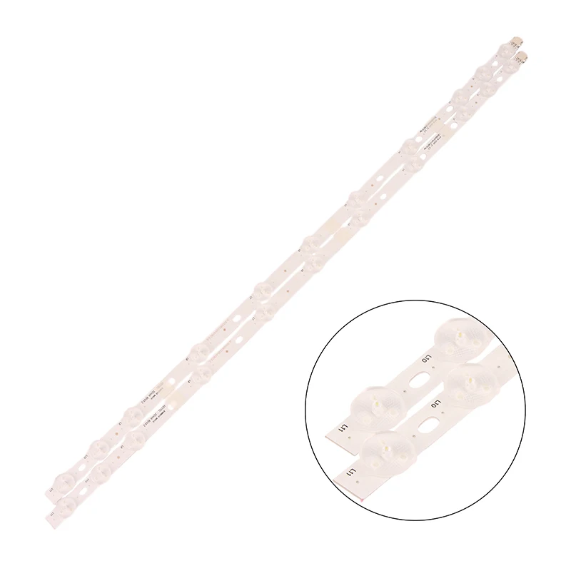 

2Pcs 11LEDs 575MM LED Backlight Strip Compatible For 32inch 32L3863DG 32W3433DG 17DLB32NER1 TX-32E302B LT-32C670