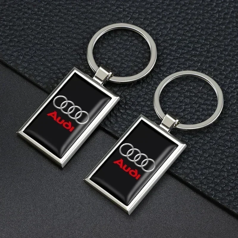 1Pcs Zinc Alloy Car Keyring Auto Logo Keychain Pendant Decoration For Audi A1 A2 A3 A4 A5 A6 A7 A8 Q1 Q2 Q3 Q4 Q5 Q6 Q7 Q8 S5 TT