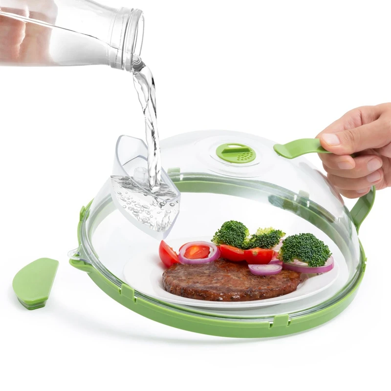 

Microwave Cover For Food,10Inch Upgraded Transparent Microwave Splatter Cover With Heat-Resistant Handle Durable