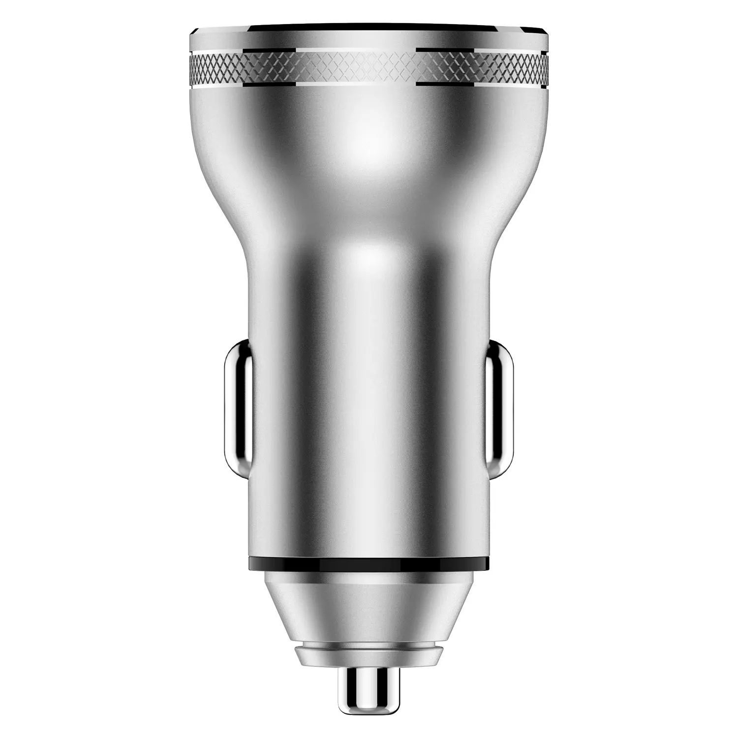 Car charger, fast charging, dual USB dual output, LED car battery voltage detection, on-board charger, made of high-grade alumin view 6