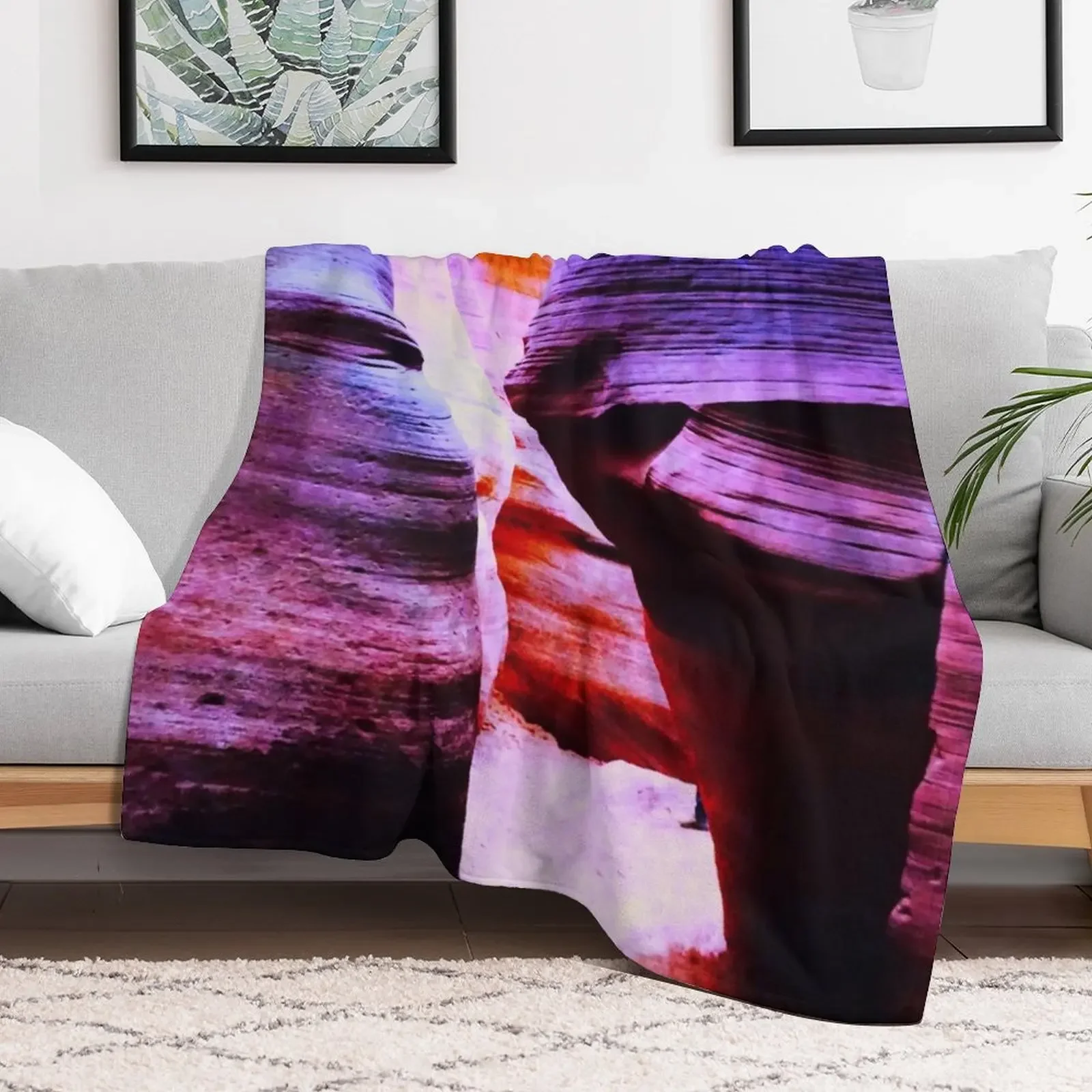 Antelope Canyon III Throw Blanket Summer Beddings funny gift Quilt Blankets