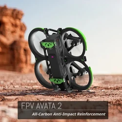 Real Carbon Fiber for Dji Avata 2 Full Protection Lightweight Anti-Fall Drone Guard Armor Protective Armor Kit Drone Accessories
