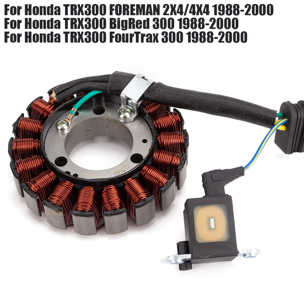 

Катушка статора для Honda TRX300 FOREMAN 2X4/4X4 1988-2000 TRX300 BigRed 300 TRX 300 FourTrax 300 1988-2000 31120-HC4-750