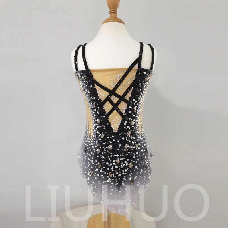 LIUHUO Rhythmic Gymnastics Leotard Competitive Cheerleading Performance For Children