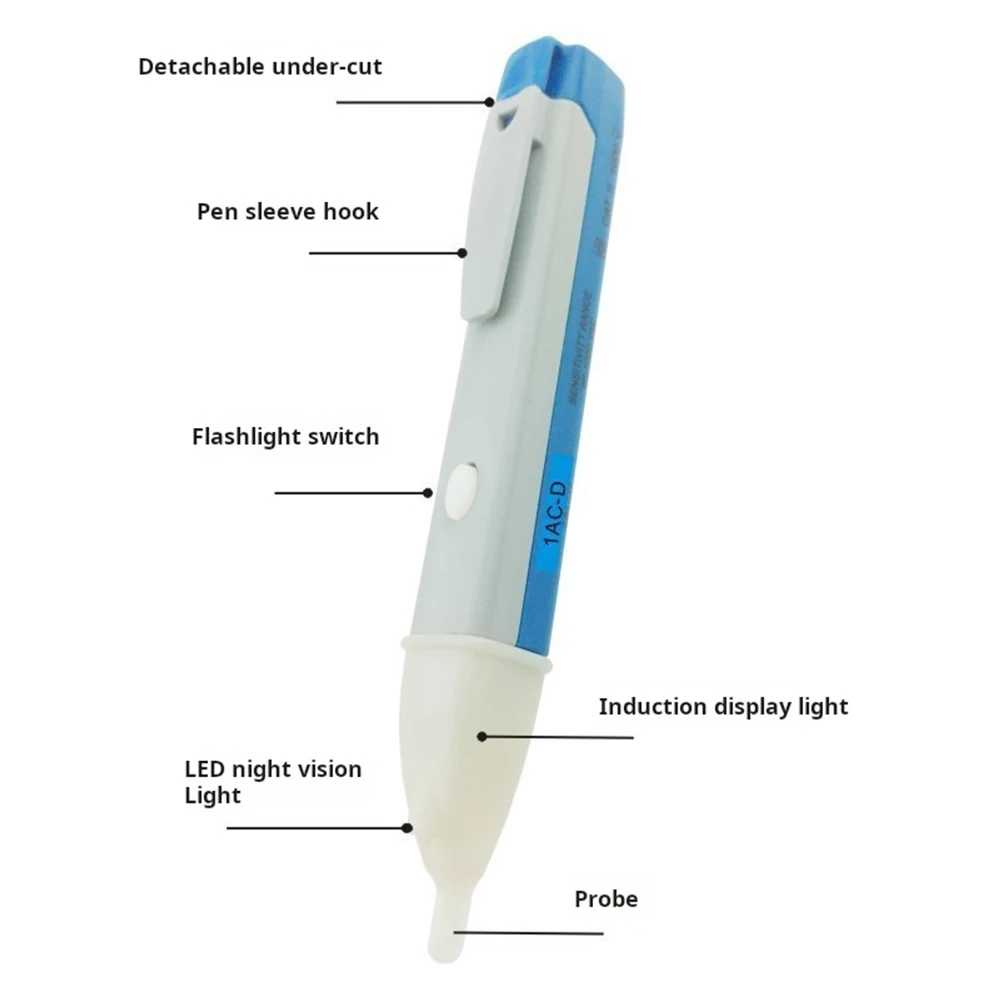 Electric Indicator 90-1000V AC/DC Voltage Detectors Non-Contact Tester Pen Meter Current Electric Sensors Test Pencil LED light