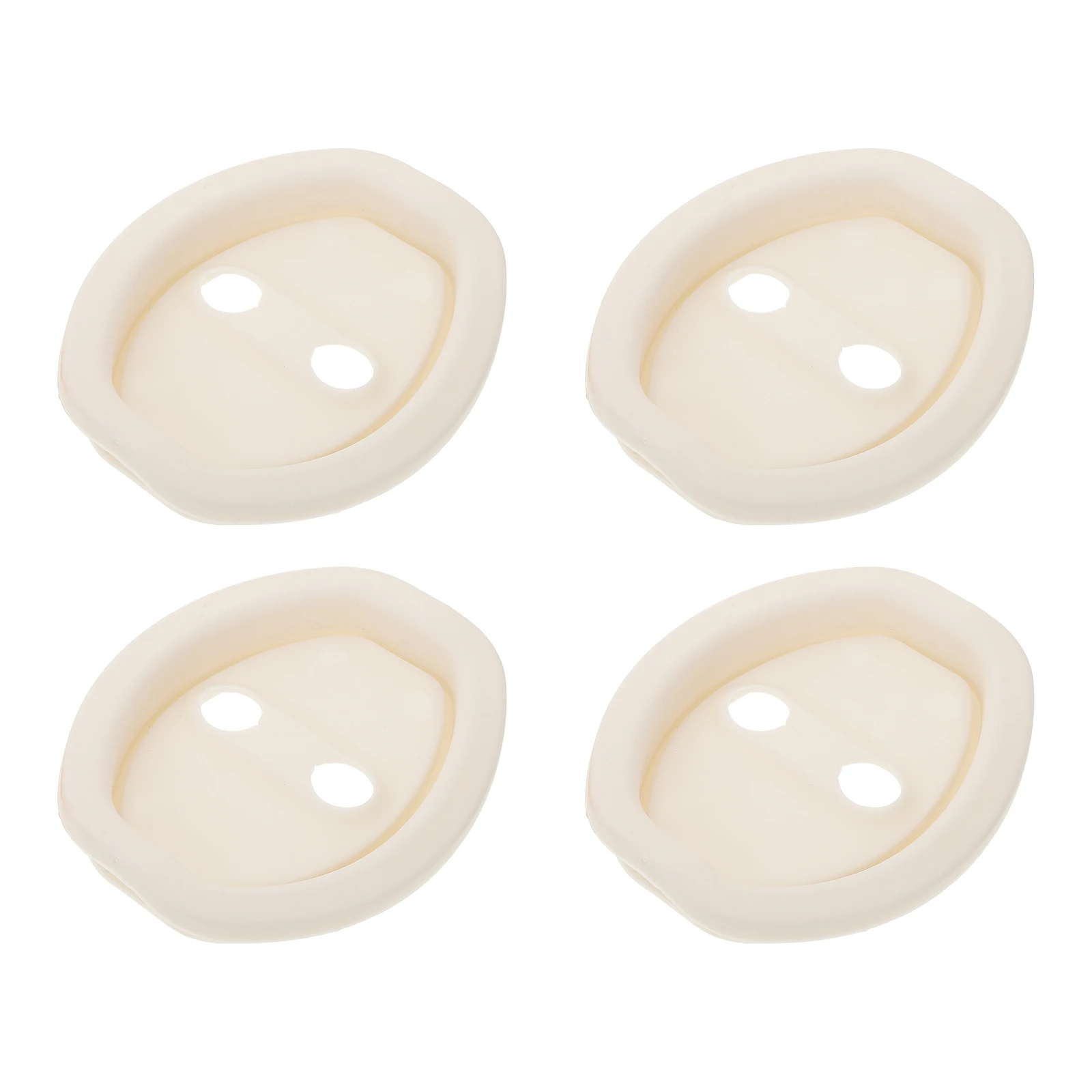 

4 Pcs Door Lock Protective Cover Car Latches Protector Protection Cap Guard Silica Gel Automotive