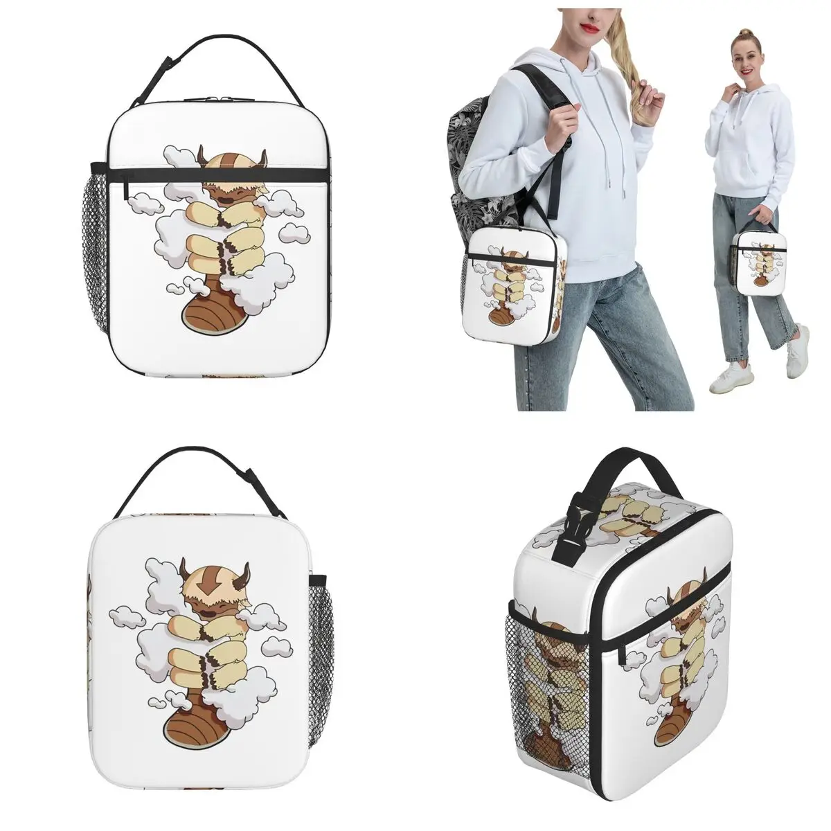 Appa-fiambrera térmica portátil, bolsa de almuerzo con aislamiento de nubes, Avatar, The Last Airbender, Merch